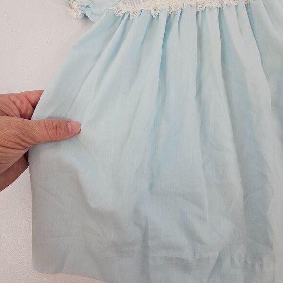 Vtg JC Penney Dress Baby Blue Girls 24M Toddle Time Dainty Pretty Formal Lace - Picture 11 of 16